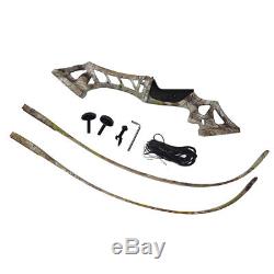 30-60lbs Archery Hunting Right Hand Takedown Recurve Bow and Arrows Shooting Set