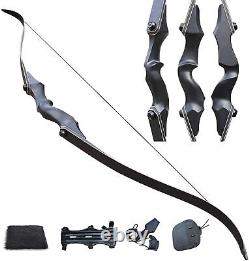 30-65lbs Archery Recurve Bow Hunting Longbow Takedown 60Adult Shooting Practice