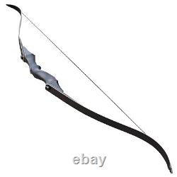 30-65lbs Archery Recurve Bow Hunting Longbow Takedown 60Adult Shooting Practice