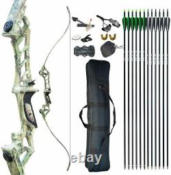30-70LBS Takedown Recurve Bow Set Archery Hunting Arrows Bow Case Outdoor Sport