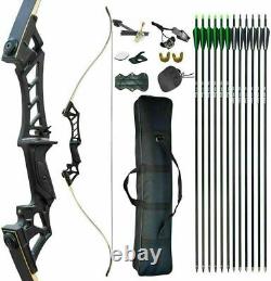 30-70lb Archery Hunting Takedown Recurve Bow and Arrow Set Adult Practice Target