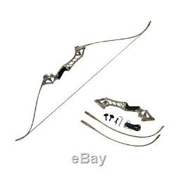30-70lbs Archery Recurve Bow Longbow Sets Hunting Target & 12Arrowsheads Camo