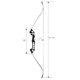 30-70lbs ArcheryTakedown Recurve Bow Longbow Set Hunting Target Outdoor