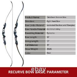 30LB Take Down Recurve with Arrow Set and Protector Gear for Archery Bow Hunting