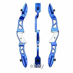 30LBS Blue Archery Takedown Recurve Bow Set Right Hand Hunting Shoot Target Bow