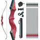 30LBS45LBS Red Archery Recurve Bow Set Outdoor Hunting Target Sport Exercise