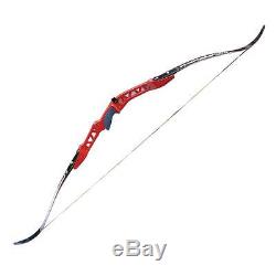 30Lbs Takedown Recurve Bow Red Archery Hunting Longbow Right Hand 68'