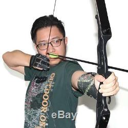 30lb Recurve Bow Takedown Archery Right Hand Hunting Practice Games 56'' Longbow