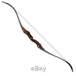 35-60lbs 58 Archery Laminated Takedown Recurve Bow Wood Riser Longbow Hunting