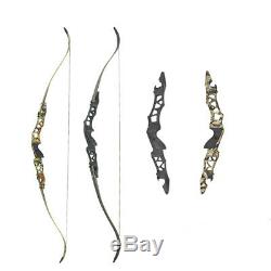 35-60lbs 64 Archery Takedown Recurve Bow Hunting Longbow Target Right Hand Bow
