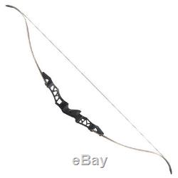 35-60lbs Black 64 Archery Take Down Recurve Bow Hunting Shooting Right Hand Bow