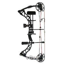 35-70Lbs Black Archery Compound Bow Black Right Hand Hunting Kit Adult Shooting