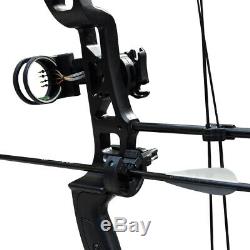 35-70lbs Archery Compound Bow Sets Adjustable Takedown Hunting Target Black UK