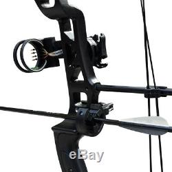 35-70lbs Compound Bow Hunting Right Hand Adjustable Outdoor Sports Black