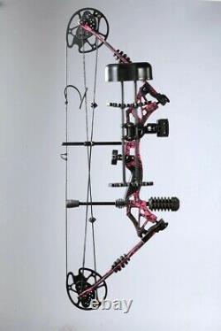 35-70lbs Right Handed Archery Hunting Compound Bow Arrow Camo Sets Adjustable