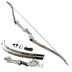 35LBS Takedown Archery Recurve Bow Longbow Adults Hunting Target Practice