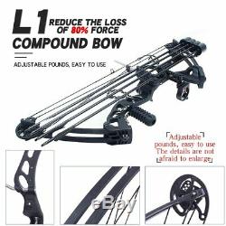 35lbs Mini Compound Bow Arrow Set 16'' Archery Right Left Hand Hunt Laser Sight