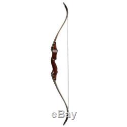 40-60lb Archery Takedown Recurve Bow Wood Riser Right Hand Hunting Laminated Bow