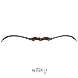 40-60lbs 58 Hunting Takedown Recurve Bow Archery Wood Riser Right Hand Longbow