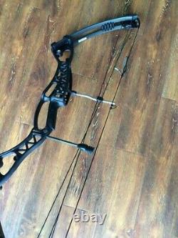 40-60lbs Adjustable Compound Bow 40'' Archery Right Left Hand Aluminum Hunting