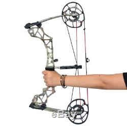 40-60lbs Archery Compound Bow Hunting Fishing Catapult Steel Ball Adjustable