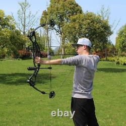 40-60lbs Compound Bow Set Adjustable Right Left Hand Archery Hunting Shooting
