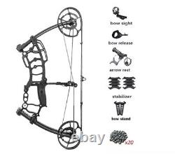 40-65lb Mini Compound Bow Right/Left Hand Sight Archery Hunting Fishing Package
