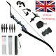 40LB Outdoor Bow Hunting Takedown Recurve Bow Archery Longbow Right Hand Set