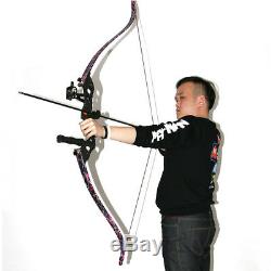 40lb Archery Hunting Takedown Recurve Bow Kit Right Hand Longbow Shooting Target