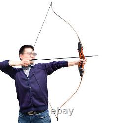 40lb Archery Recurve Bow Set Outdoor Hunting Target Kit Right Hand Adult Hot