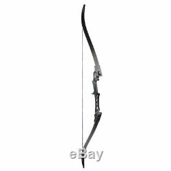 40lb Archery Takedown Hunting Recurve Bow Right Hand 57 Black Arrows Set