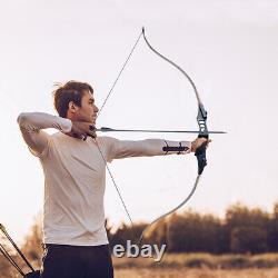 40lb Archery Takedown Recurve Bow & 12 Arrow Hunting Bow SET Training Right Hand