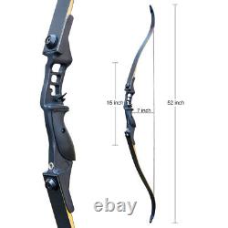 40lb Archery Takedown Recurve Bow & 12 Arrow Hunting Bow SET Training Right Hand