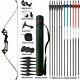40lbs Archery 57 Takedown Recurve Bow Kit Arrows Hunting Set Right Hand Adult