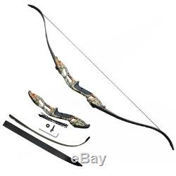 40lbs Archery Recurve Bows Sets Hunting Target Takedown 56 Beginner Practice