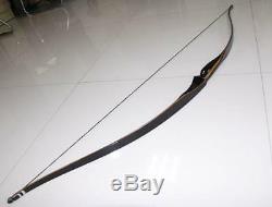 40lbs Black Recurve Bow Laminated Limbs Longbow Archery Right Hand Hunting Bow