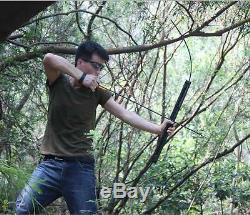 40lbs Outdoor Folding Bow Archery Hunting Aluminum Alloy Shooting Game Longbow