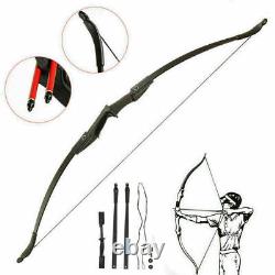 40lbs Takedown Recurve Bow Right Left Hand Outdoor Hunting Target & 6pcs Arrows