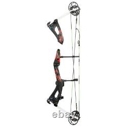 41 Carbon Compound Bow 0-70lbs Adjustable Let-off 80% Archery Hunting 345FPS