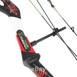 41 Carbon Compound Bow 0-70lbs Adjustable Let-off 80% Archery Hunting 345FPS