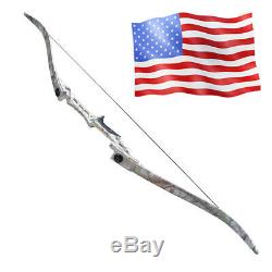 45LBS Archery Recurve Takedown Bow Longbow Sets Hunting Target Outdoor Sports