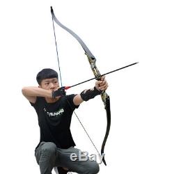 45Lbs Archery Recurve Bow Takedown Right Hand Hunting Arrows Set Package Adult