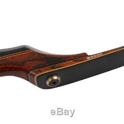 45Lbs Huntingdoor Takedown Recurve Bow Hunting Wooden RH Riser Laminated Limbs
