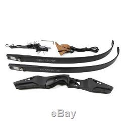 45lbs 60 Right Hand Takedown Bow Archery Arrow Rest Hunting Recurve Bow Longbow