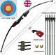 49in Archery Recurve bow Longbow Arrow Set Beginner Adult Outdoor Practice 40LBS