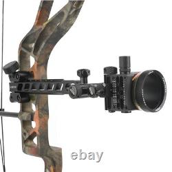 5 Pin Compound Bow Hunting Sight 4x 6x 8x Lens. 019 Micro Adjust Archery Target