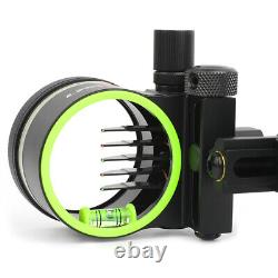 5 Pin Compound Bow Hunting Sight 4x 6x 8x Lens. 019 Micro Adjust Archery Target