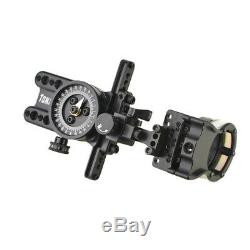 5 Pin Wrapped Compound Bow Sight Micro Adjustable 0.019 Fiber Archery Hunting