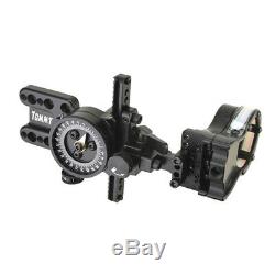 5 Pin Wrapped Compound Bow Sight Micro Adjustable 0.019 Fiber Archery Hunting