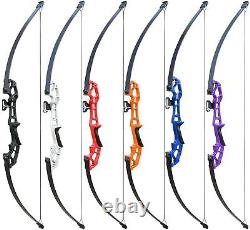 50 Archery Recurve Bow Adult Takedown Bow Arrows 30/40lb Metal Riser Right Hand